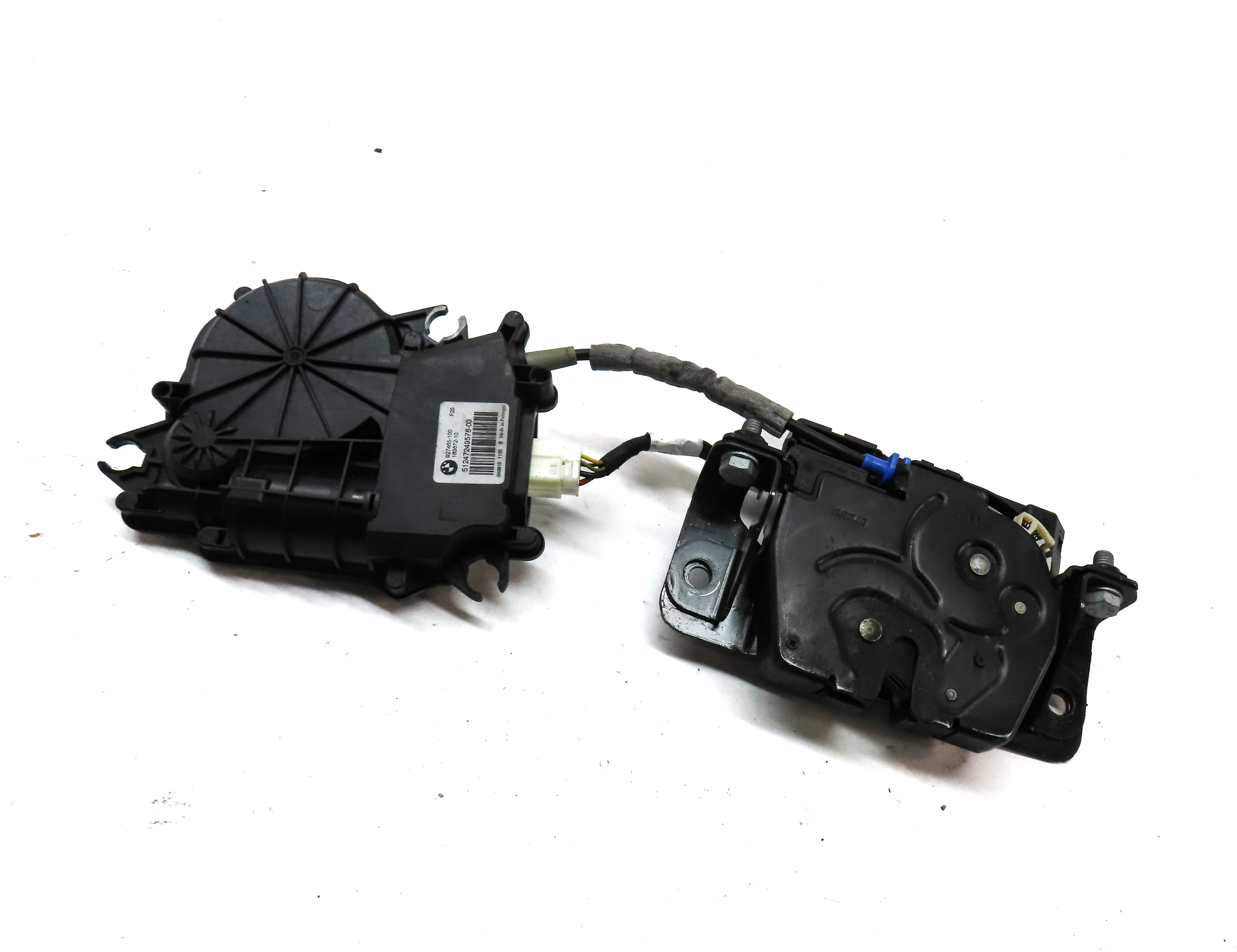 2011 BMW X3 (F25) REAR HATCH TRUNK LATCH w/ SOFT CLOSE ACTUATOR MOTOR — exact item pictured
